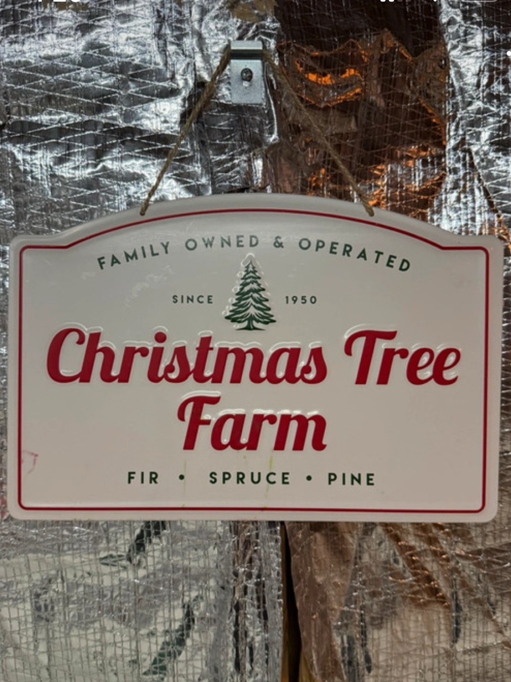 Christmas Tree Farm Metal Sign Holidays Festive
Hanging Wall Decor